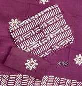 Block Print Elegant Cotton Suit Set - Yanchi